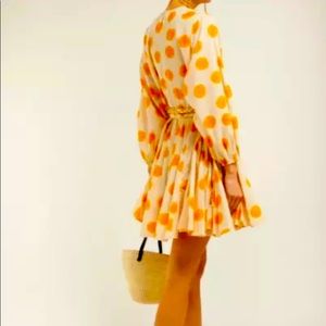 Rhode Resort Ella White Orange Marigold Print S